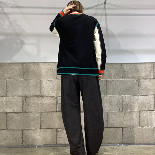 DOUBLE STANDARD CLOTHING ダブルスタンダードクロージング　DSC / レトロカラーダブルジャガードカーデ
