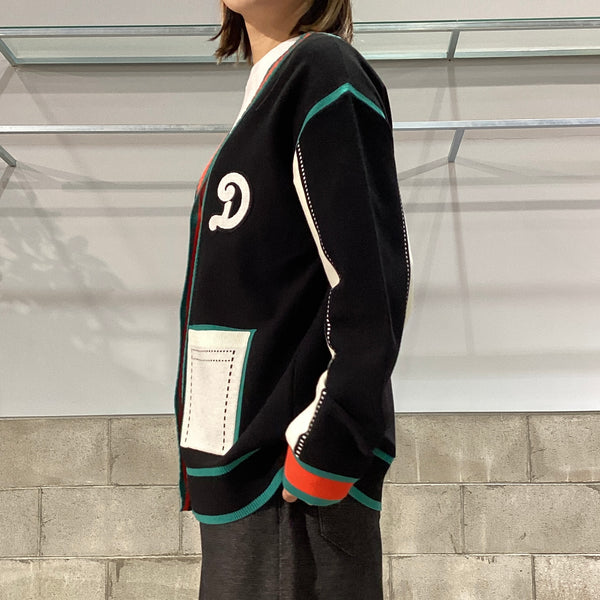 DOUBLE STANDARD CLOTHING ダブルスタンダードクロージング　DSC / レトロカラーダブルジャガードカーデ