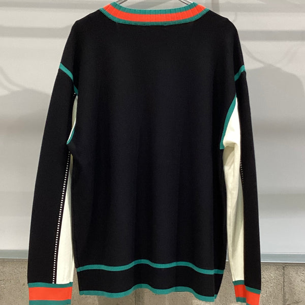 DOUBLE STANDARD CLOTHING ダブルスタンダードクロージング　DSC / レトロカラーダブルジャガードカーデ