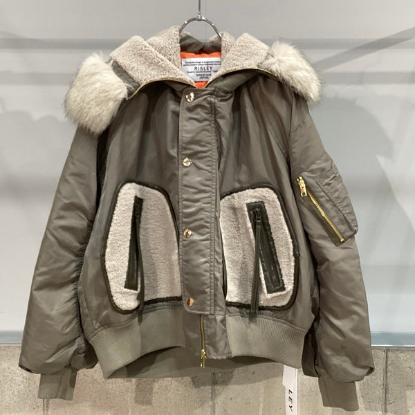 RISLEY/リズレイ　 Big hoodie jacket(ビッグフーディジャケット)