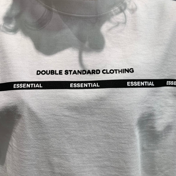 DOUBLE STANDARD CLOTHING /ダブルスタンダードクロージング　ESSENTIAL / フロントロゴラインTシャツ